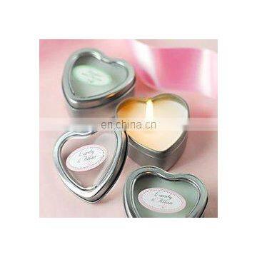 Mini Vanilla Heart Candle Tins