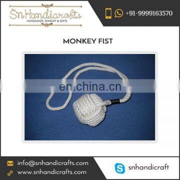 Genuine Quality, Bulk Export Monkey Fist Nautical Rope Key Chain Available for Sale at Wholesale Rate