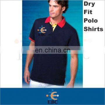 customed polyester cotton polo shirt for men