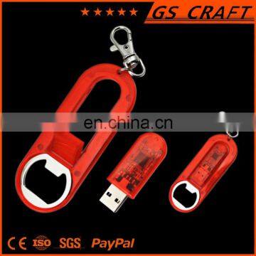 Customized super quality beautiful and practical bottle opener usb