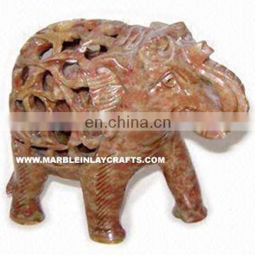 Soapstone Undercut Elephant, Corporate Gift