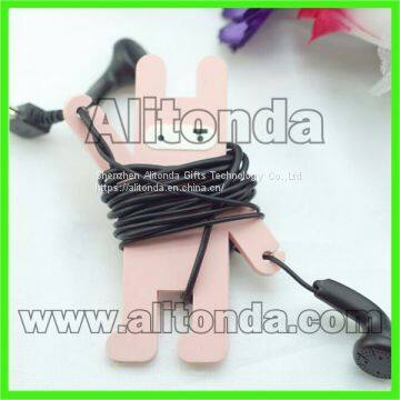 Custom Soft Cartoon Figure Animal Flower Food Cable Tidy photo-5