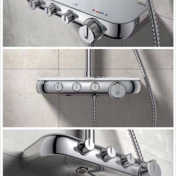 NEW Promotion Rain Shower Sets With Bracket Chrome Colour 3 Functions Foshan Factory photo-4
