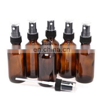 high quality amber glass bottle with fine mist sprayer 2oz