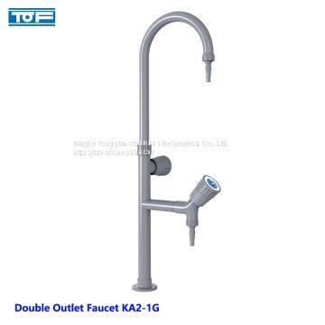 China School laboratory test faucets-Double Outlet Faucet-lab faucets