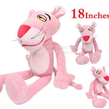 Pink Panther anime plush doll,wholesale anime plush dolls