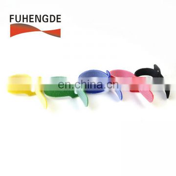 T-shaped Colorful Hook & Loop Fastening Ties with  Customized Logo