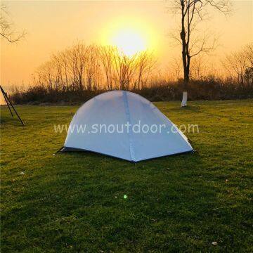 1 man tent ZP015 white backpacking double layer aluminium tents