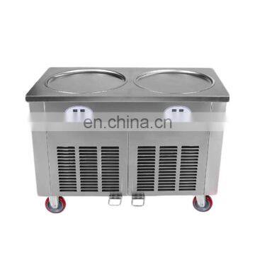 Big pan Fried Rolling Ice Cream Machine Fry Fried Ice Cream Machine