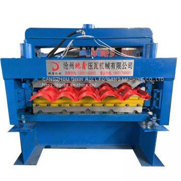 Steel metal roofing sheet double layers cold roll forming machine