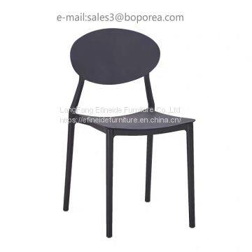 Home Furniture Outdoor Stackable Garden Dining Modern PP Living Room Plastic Chair