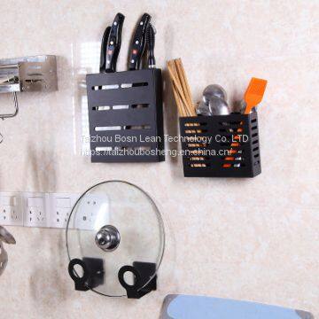 Kitchen Wall-mounted Punch-free Chopping Board Cutting Board Pot Lid Multi-function Storage Shelf Stacking Racks photo-2