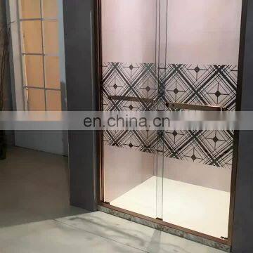 AC color frame shower room 8mm tempered glass shower enclosures