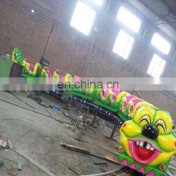 Outdoor Amusement Park Electric Train Ride Slide Worm Mini Roller Coaster for Sale photo-3