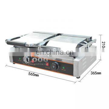 CE Hot Electric Sandwich Grill Electric Flat Grill Stainless Steel Kitchen Equipment Electric Cast Iron Griddle photo-6
