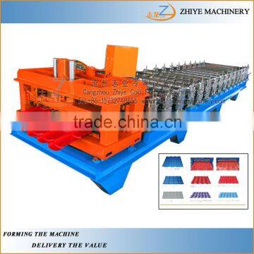 good quality steel step roof tile forming machine/the making line of the glazed tile making machine