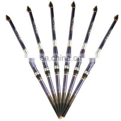 Wholesale High Quality 3.6m 5.4m 6.3m Portable Carbon Fishing Pole Rock Fishing Rod