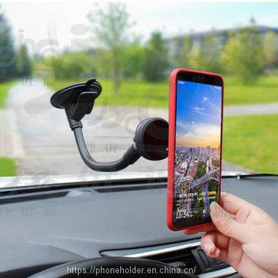 Long gooseneck arm lazy flexible car phone mount strong magnetic dashboard windshield car holder suction cup holder