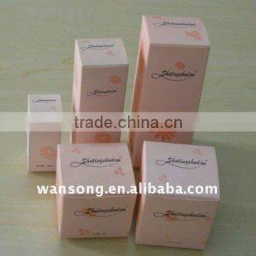 Silver cardboard paper packaging carton box