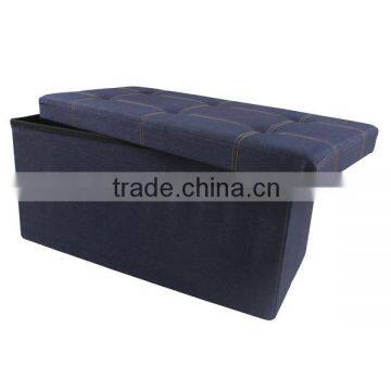 Collapsable Nice Decor Flat Fold Storage Ottoman photo-2