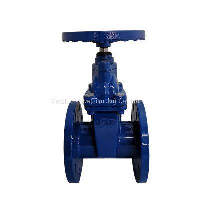 DIN non-rising stem  resilient seated gate valve