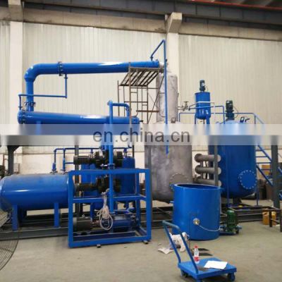 Black waste engine oil recycling machine and base oil distillation machine