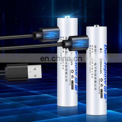 New Function 1.5V Aaa Size li Ion Rechargeable Aaa Usb Battery for Toys photo-2