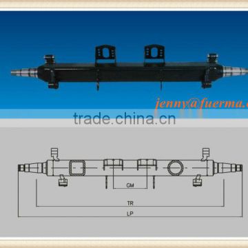 germany type trailer axle(10 hole axle,trailer axle,Germany axle)