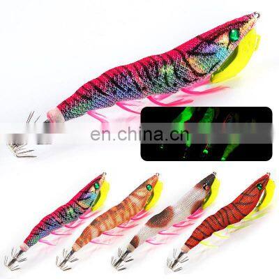 New 105mm/24g Size Hard shrimp Baits High Quality Beautiful colors Luminous Squid Jig Lures