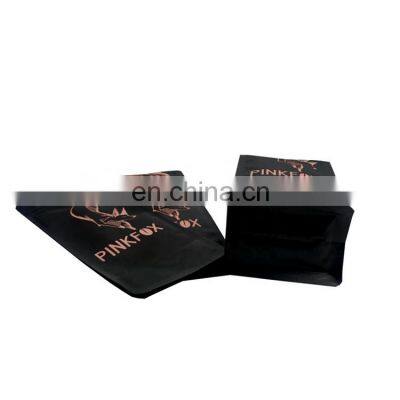 Chinese Supplier Customized Private Design Black Matte 250g Smell Proof Bag Flat Bottom Coffee Bags With Valve