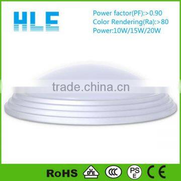 110V 240V Polycarbonate Round 10W 15W 20W 25W Microwave Sensor surface mounted decorative plastic ceiling light covers