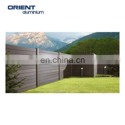 Dark Grey Privacy Fence Wood Composite Wpc Decorative Garden Outside Screen