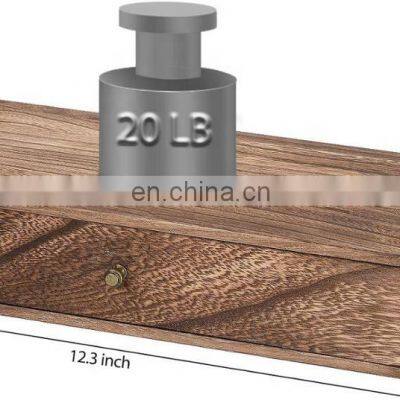 Display Nightstand Set of 2 Floating Shelf With Drawer photo-5