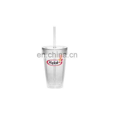 Hot Sale Drinkware Clear Plastic Cup with Lid