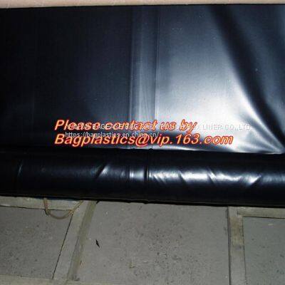 Construction Builder Film Waterproof Dampproof Clear / Black Plastic Poly Film Rolls PVC EPDM PONDS LINER Geomembrane photo-3