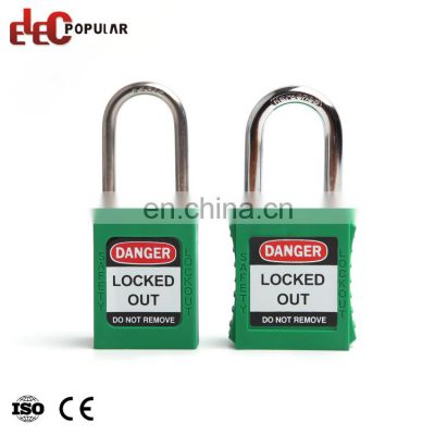 High Security Multi Color 38MM 316 Stainless Steel Shackle Slim Body Safety Padlock