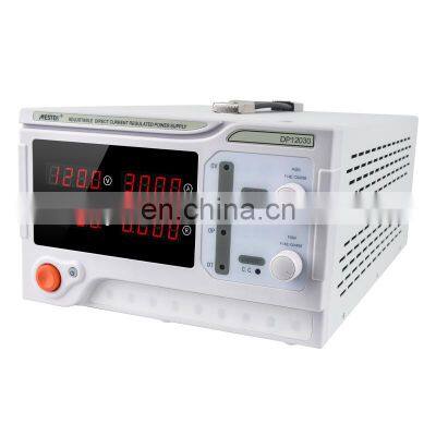 MESTEK DP12030 3600W high DC Power Supply Single Channel 0-120v 0-30A  Adjustable Linear For digital power supply