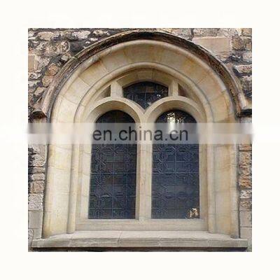 beige marble stone window frames