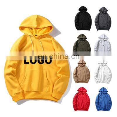 High quality hooded Hoodies for Men cotton Fabric Pullover hoodie plus size Cotton Blank Design