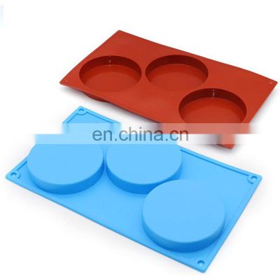 3 cavity handmade soap making molds oval round silicone baking mold flower bee shape 3d soap mold silicone