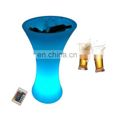 IP65 waterproof luminous ice bucket nightclub champagne rack tray party lighting kitchenware led cube beer ice bucket