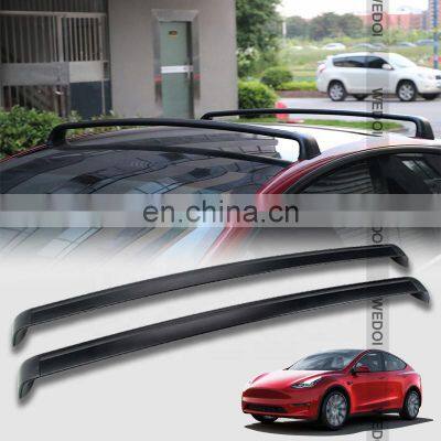 2022 Hot Sale Roof Bars for Tesla3 Y Aluminum Alloy Side Bars Cross Rails Roof Rack Luggage Carrier