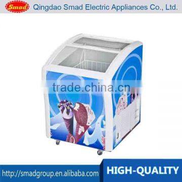 High Quality wholesale sliding glass door chest freezer/ice cream freezer