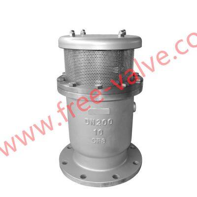 stainless steel Flanged end Single Orifice Automatic Quick Air Release Valve DN200