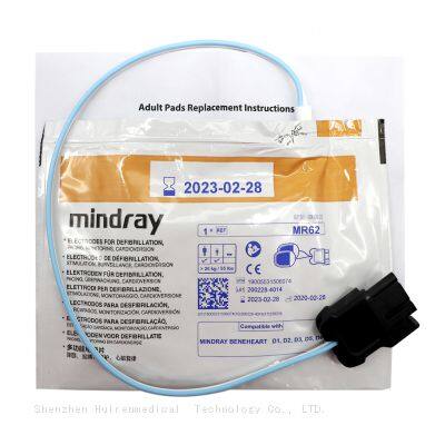 Original MINDRAY AED defibrillation electrode MR62 fit for BeneHeart D1D2D3D5D6