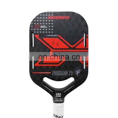 2024 Custom Professional Pickleball Paddle Top Carbon Fiber Friction Surface Thermoformed 3D3K18K Sports Entertainment Product