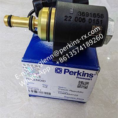 Perkins engine parts 24V solenoid valve 3691658 T410311