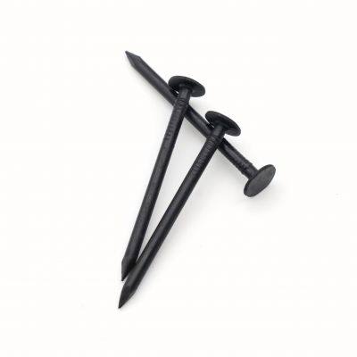 Blacked Common Wire Nails for Fencing and Roofing with Rust-Resistant Coating