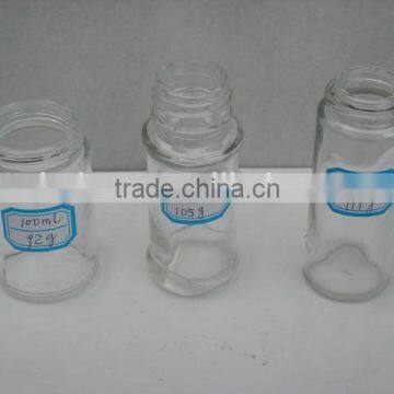 50ml 80ml 100ml glass sauce bottle for sale, clear empty glass bottle