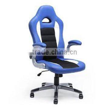 Gaming Office Chair Racing Bucket High Back Ergonomic Computer Armrest, Blue